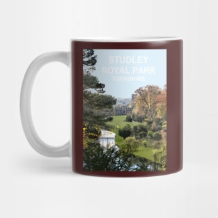 Studley Park, Fountains Abbey, Yorkshire. Travel poster Mug